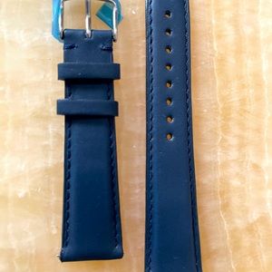 Michele navy blue watch band 20